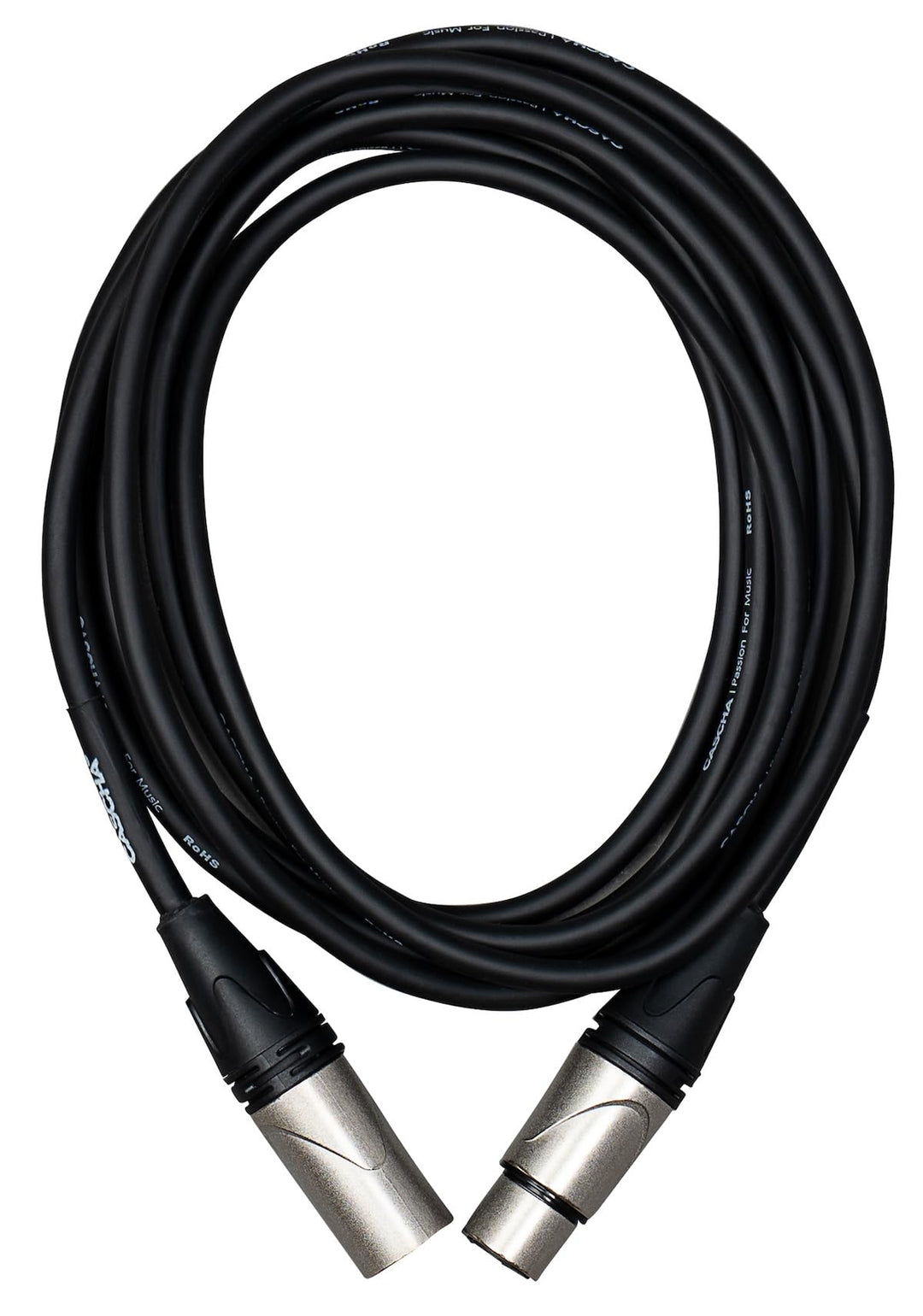 Cascha Advanced Line Microphone Cable, Black, 6m