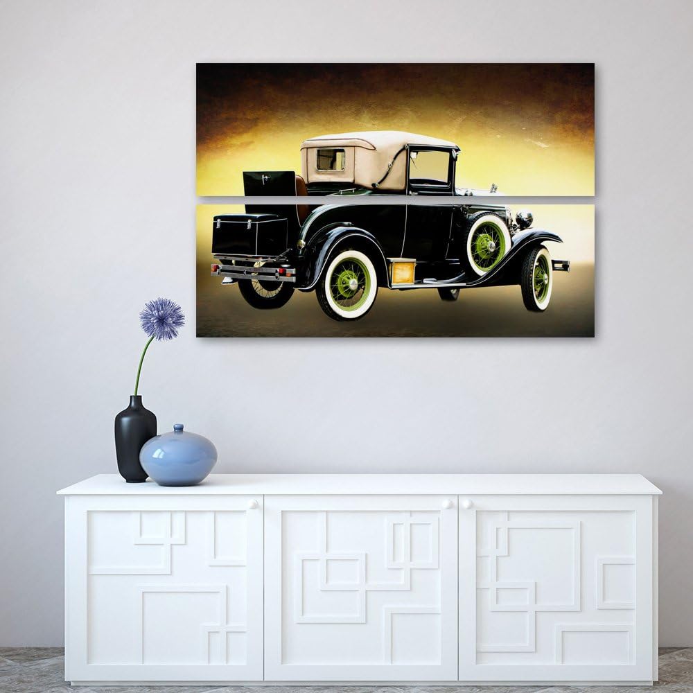 Feeby. Wandbilder - 2 Teile - 60x40 cm - rechteckige Form Bilder Kunstdrucke Deko Panel AUTO, FORD,