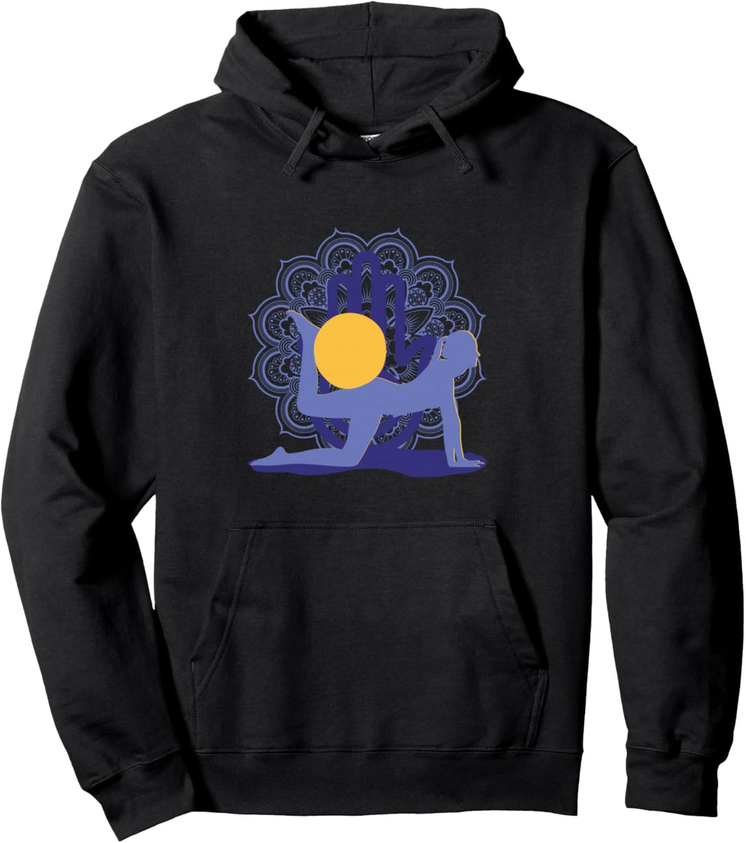 Yoga Chakra Mandala Meditation Yoga Contrology Pilates Pullover Hoodie