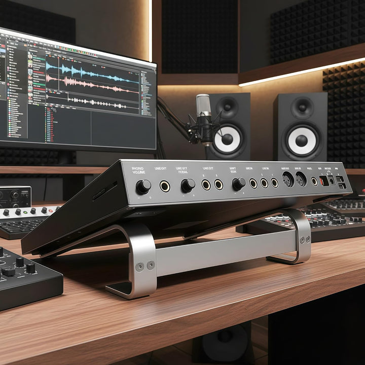 Aluminium-Drum-Controller-Ständer, tragbarer Kühlständer, kompatibel mit NI Maschine Plus MK3/Ableto