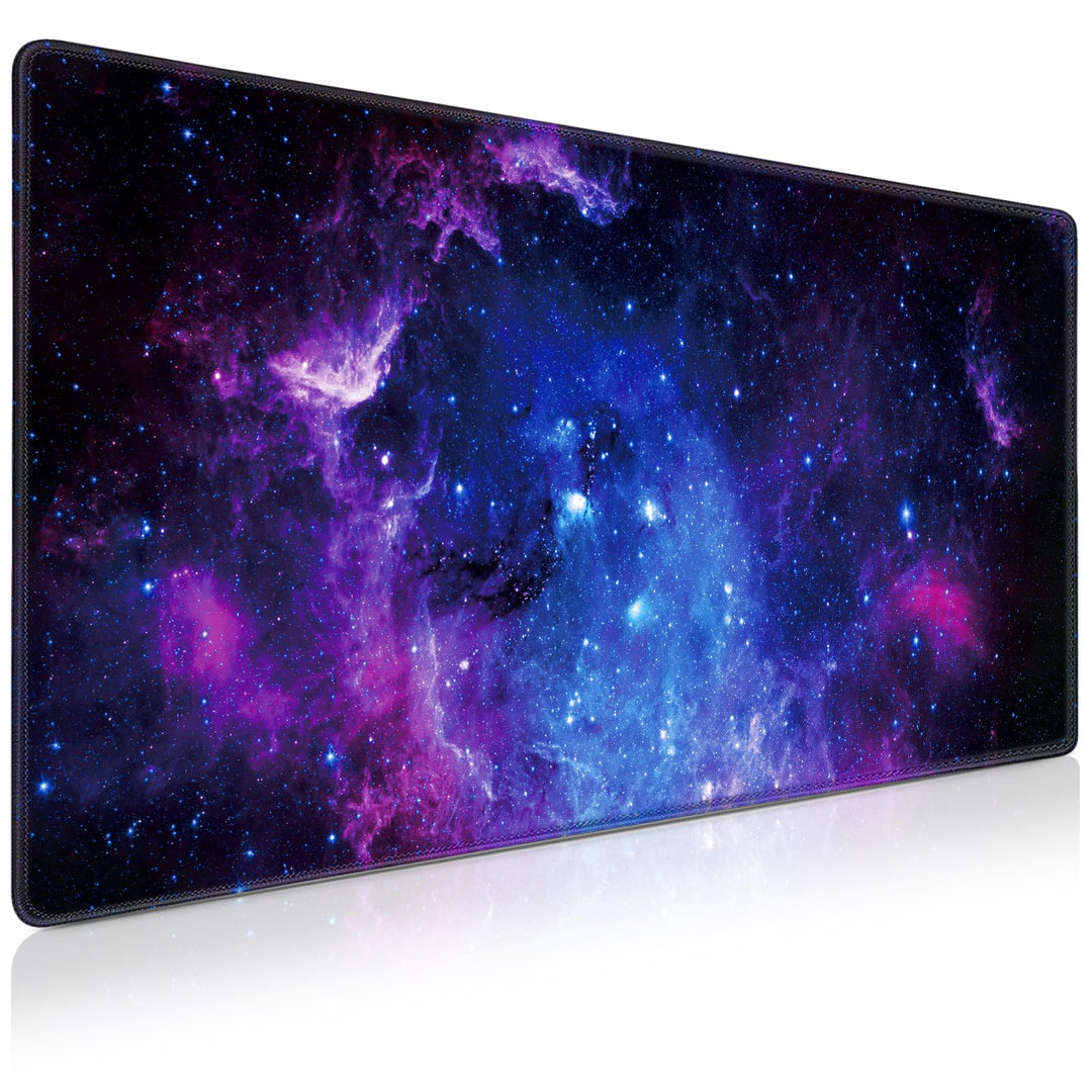 Gaming Mauspad XXL 900 x 400 mm- Mousepad Gross Schreibtischmatte Vernähte Kanten WassXerdicht Anti-