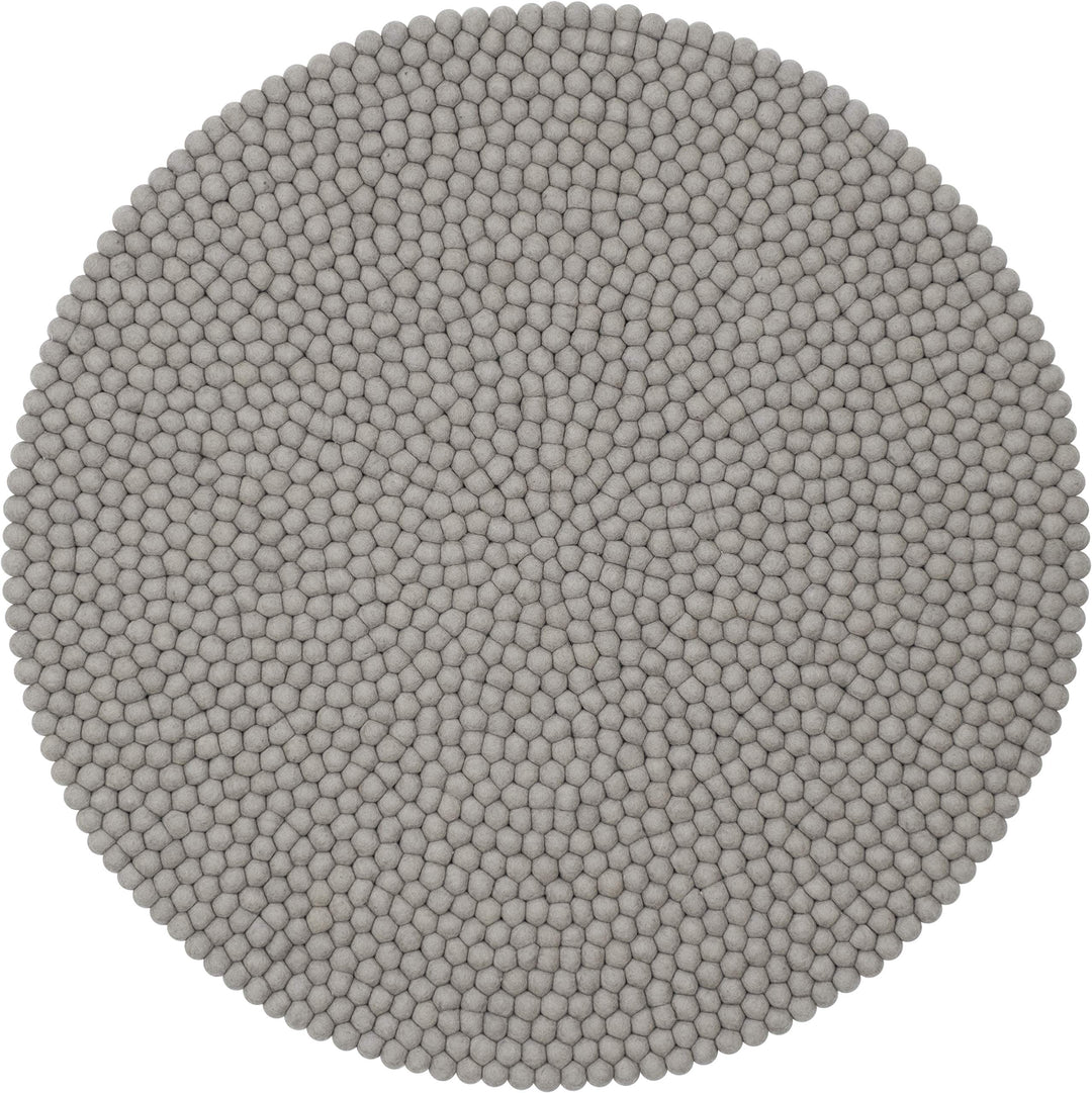 myfelt Luis Filzkugelteppich — Ø 50 cm, ideal für Schlaf-, Wohn-, Kinderzimmer, Flur & Bad