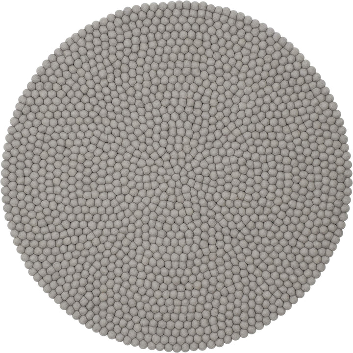 myfelt Luis Filzkugelteppich — Ø 50 cm, ideal für Schlaf-, Wohn-, Kinderzimmer, Flur & Bad