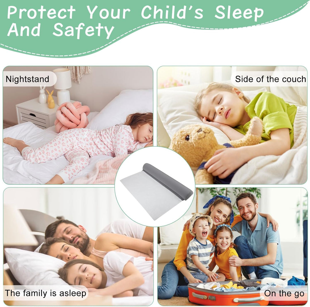 Rausfallschutz Bett reise mit Pumpe, 130 CM Anti-Fall-Bettschutzgitter Bettgitter Aufblasbarer Bett