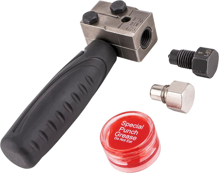 Amerbm Bördelgerät Bremsleitung | 4-TLG Universal Bremsleitungs Bördelgerät Satz | SEA 3/16" (4.75mm