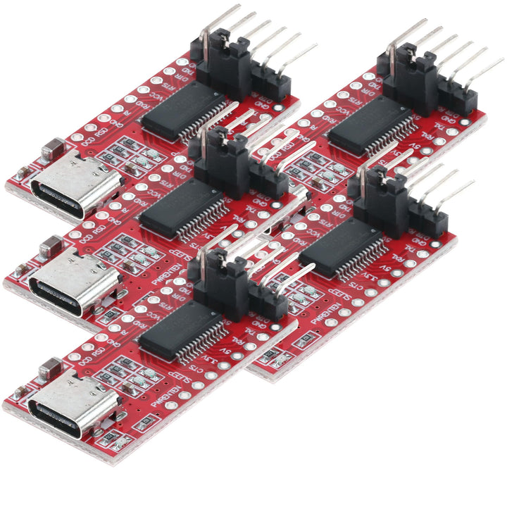 AZDelivery 5X USB-C zu TTL Serial Adapter für 3,3V und 5V kompatibel mit FT232RL kompatibel mit Ardu