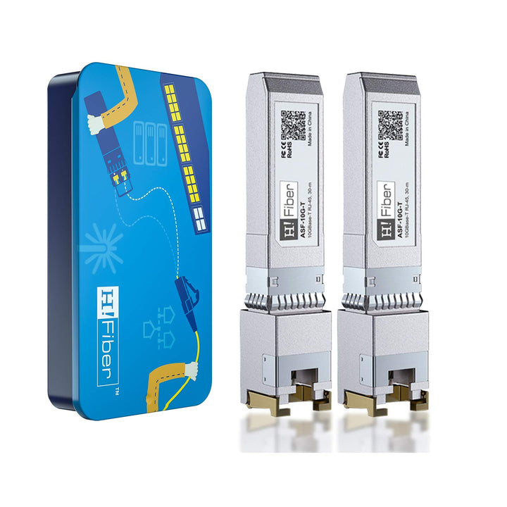 H!Fiber 10G SFP+ RJ45 Transceiver Cat6a/7, 30Meter 10Gbase-T SFP+ Kupfer Modul für Cisco SFP-10G-T-S