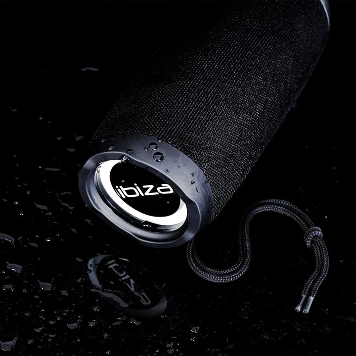 BULLET30 - IBIZA - 30W Tragbare 360° Bluetooth-Lautsprecherbox, batteriebetrieben, mit LED-Leuchtrin