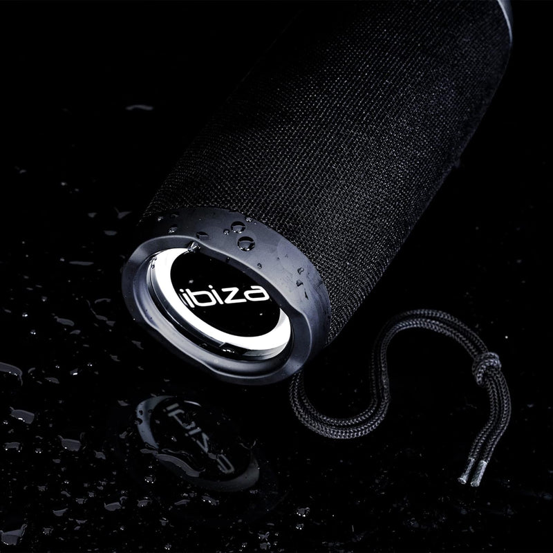 BULLET30 - IBIZA - 30W Tragbare 360° Bluetooth-Lautsprecherbox, batteriebetrieben, mit LED-Leuchtrin