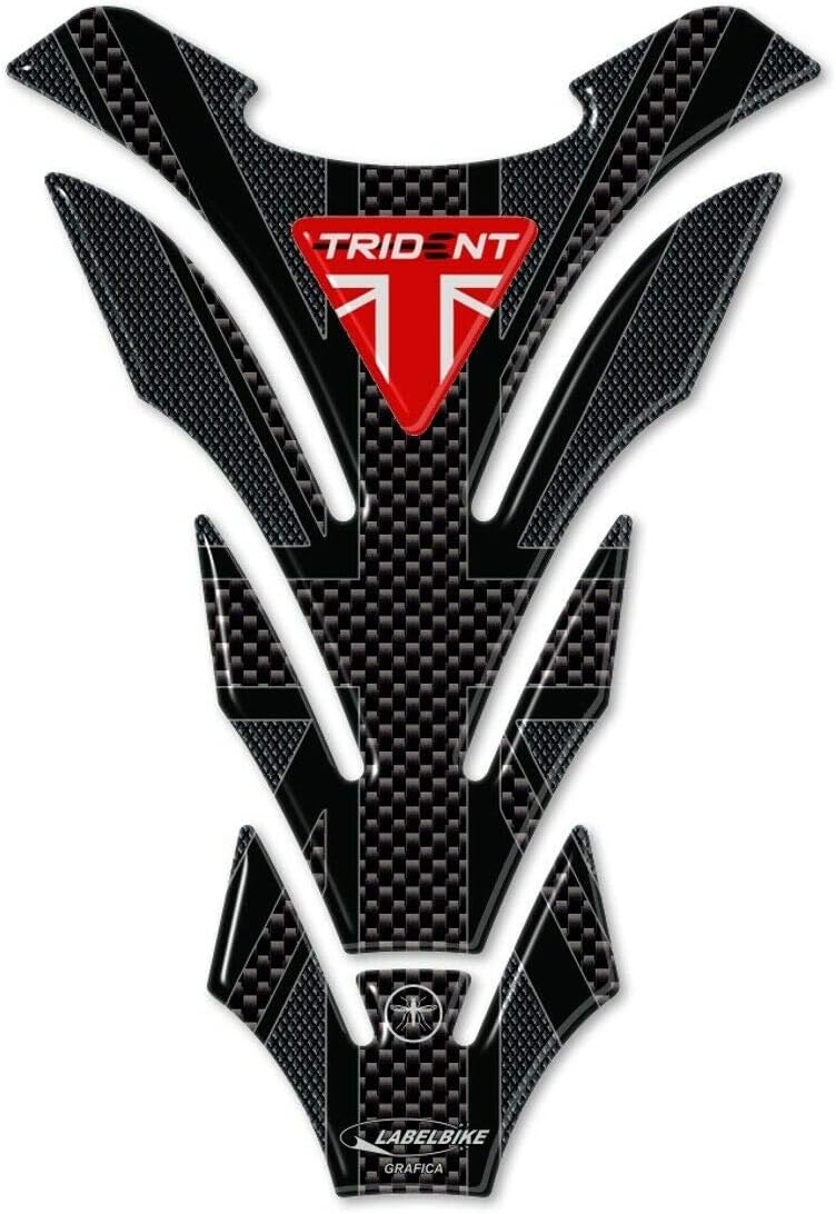LABELBIKE 3D Aufkleber Motorrad Tankpad kompatibel mit Triumph | Trident 660 Union Jack 2021-2026, H