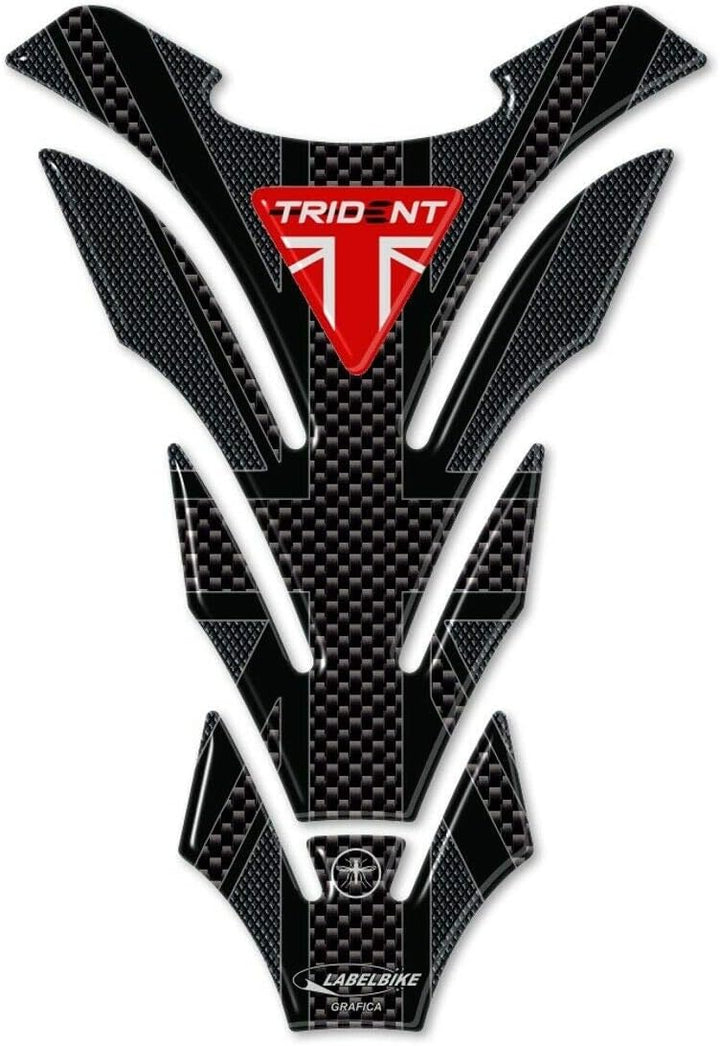 LABELBIKE 3D Aufkleber Motorrad Tankpad kompatibel mit Triumph | Trident 660 Union Jack 2021-2026, H