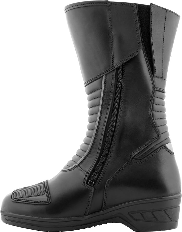 Bogotto Lady Long wasserdichte Damen-Motorradstiefel, schwarz, 41 41 EU Schwarz, 41 EU Schwarz