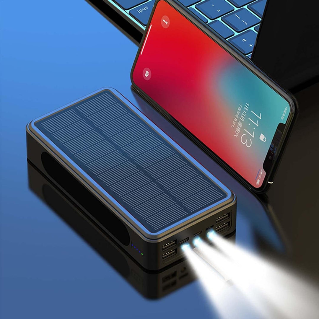 Luckxing Powerbank 50000mAh Schnelles Aufladen Tragbares Ladegerät Solar Telefon Drahtloses Ladegerä