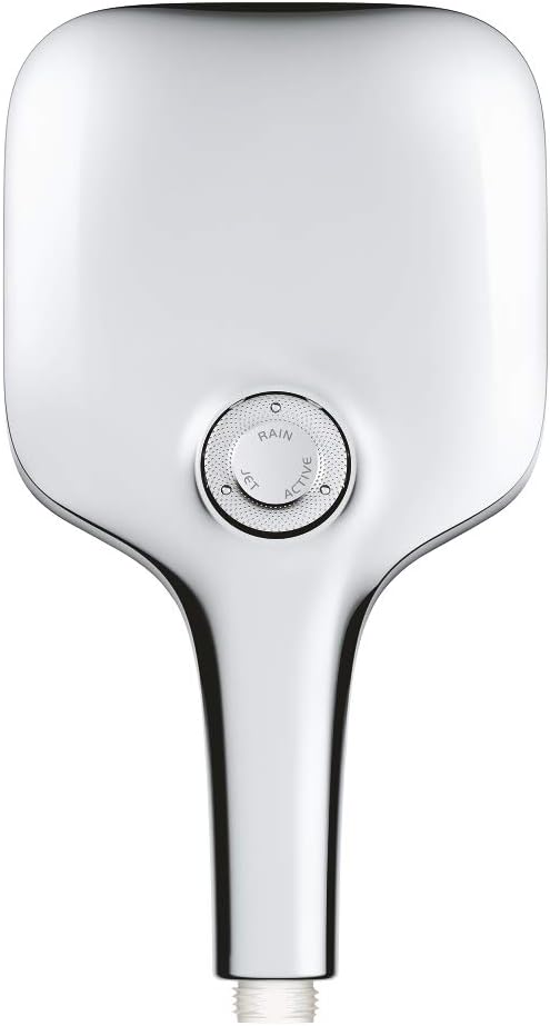 GROHE Rainshower SmartActive 130 Cube - Handbrause (wassersparend, 3 Strahlarten, Universal Befestig