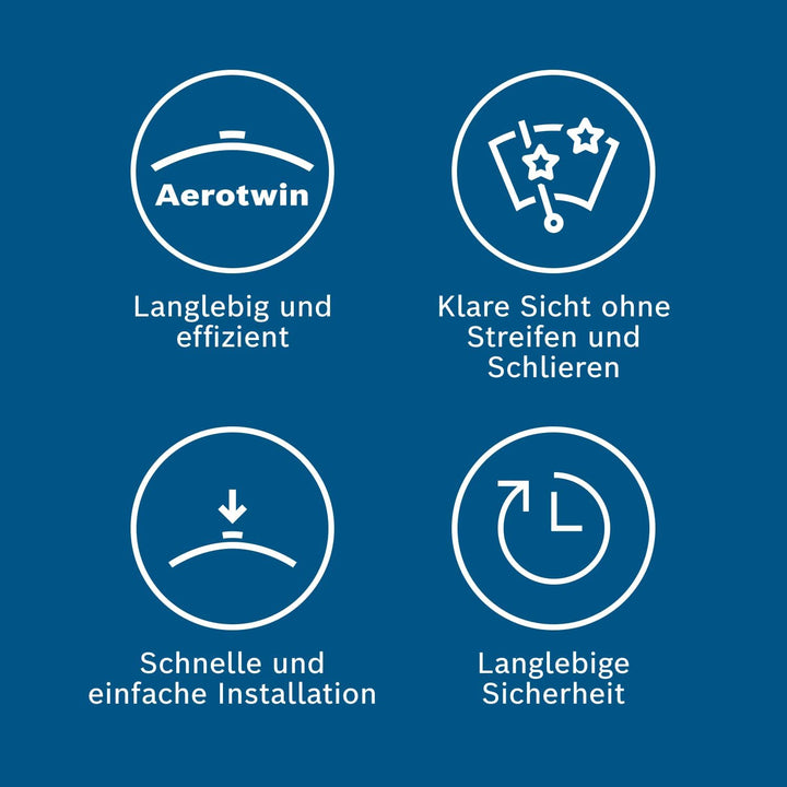 Bosch Scheibenwischer Aerotwin A419S, Länge: 600mm/450mm − Set für Frontscheibe