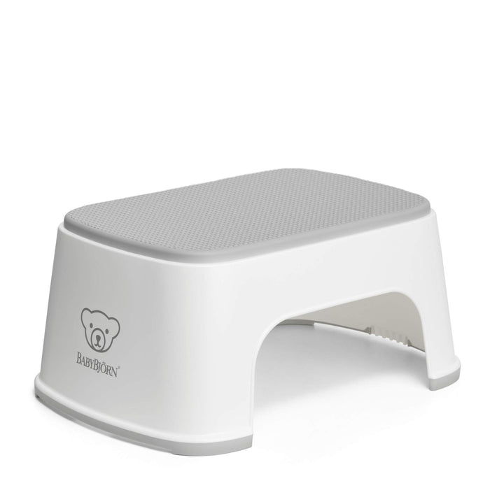 BabyBjörn Tritthocker, Weiss/Grau, Weiß/Grau