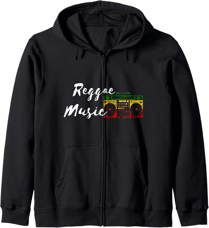 Reggae Music Boombox Reggae Rastafari Reggae Musik Kapuzenjacke