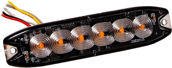 LED-MARTIN 2er Sparset R65 Blitzmodul SF6 - super flach - 12V 24V - mit ECE-R65 Zulassung - Als Fron