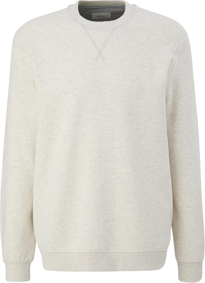 s.Oliver Herren Sweatshirt L Creme 0705, L Creme 0705