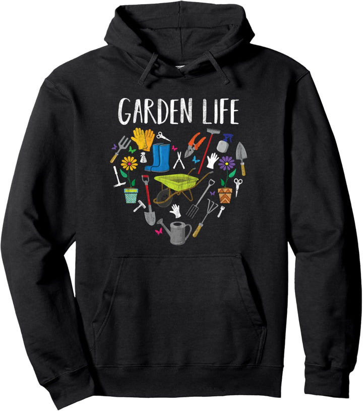 Funny Garden Life Gardening Gift Ideas for Men Women Teens Pullover Hoodie