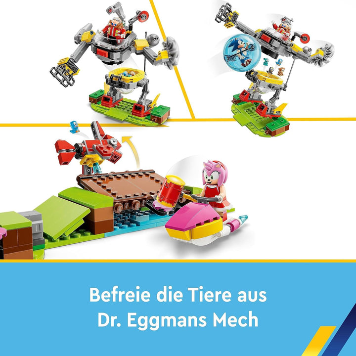 LEGO 76994 Sonic The Hedgehog Sonics Looping-Challenge in der Green Hill Zone, Baubares Spielzeug fü