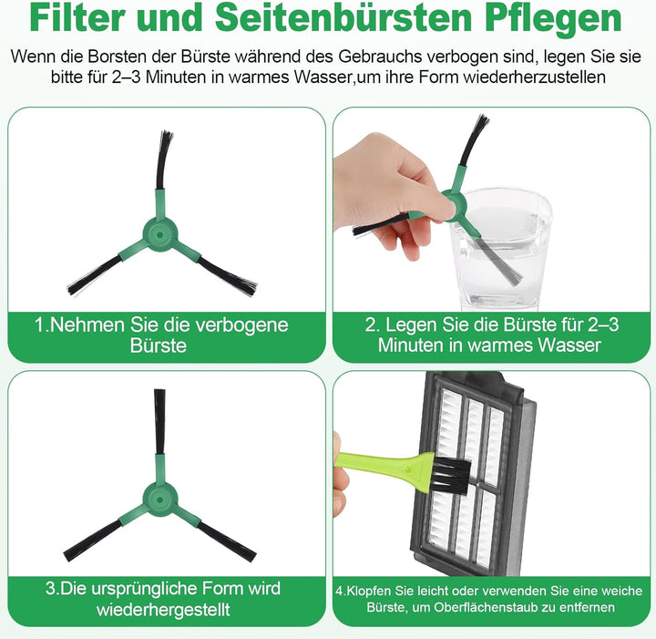 505 Zubehör für iRobot Roomba Plus 505 Combo / 405/507 Combo / 400/500 /506 Ersatzteile Zubehörset E