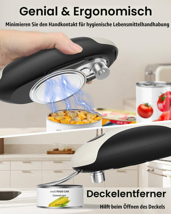 Pawfly Elektrischer Dosenöffner mit Akku und magnetischem Deckelhalter, One-Touch automatischer kabe