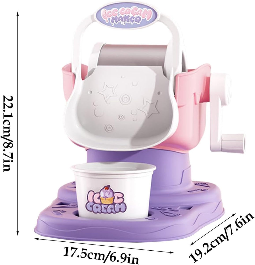 Eismaschine für Kinder, manuelle schnelle Ergebnisse, einfache Leckerli-Maschine, Eiscreme, Sorbet,