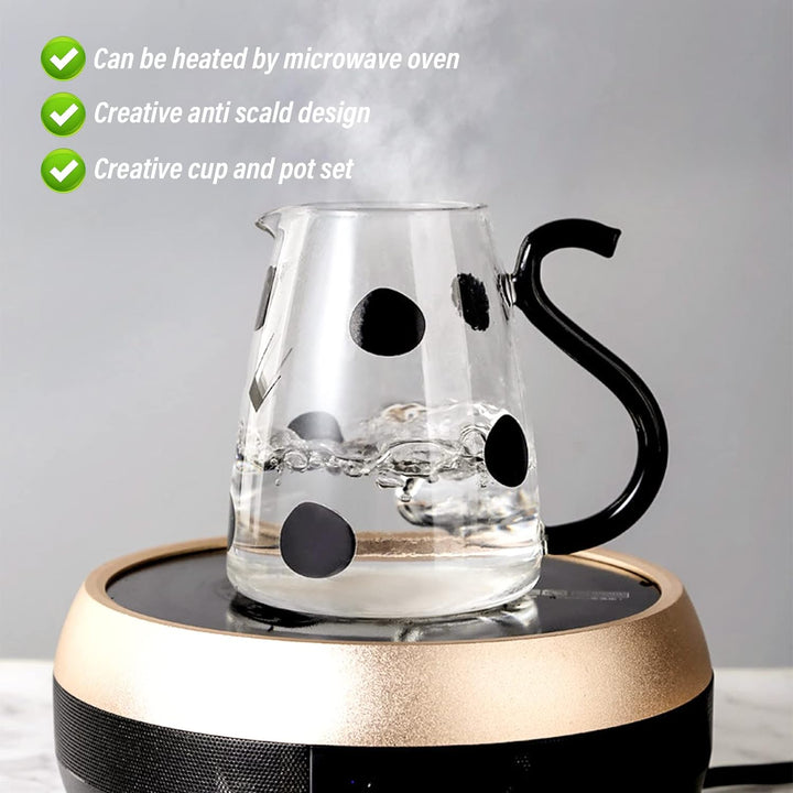 Water Jug, Glass Carafe, Kuh Glaskrug, Kreative Kuh Glaskrug Wasserflaschen Hot Cold Water Iced Tea