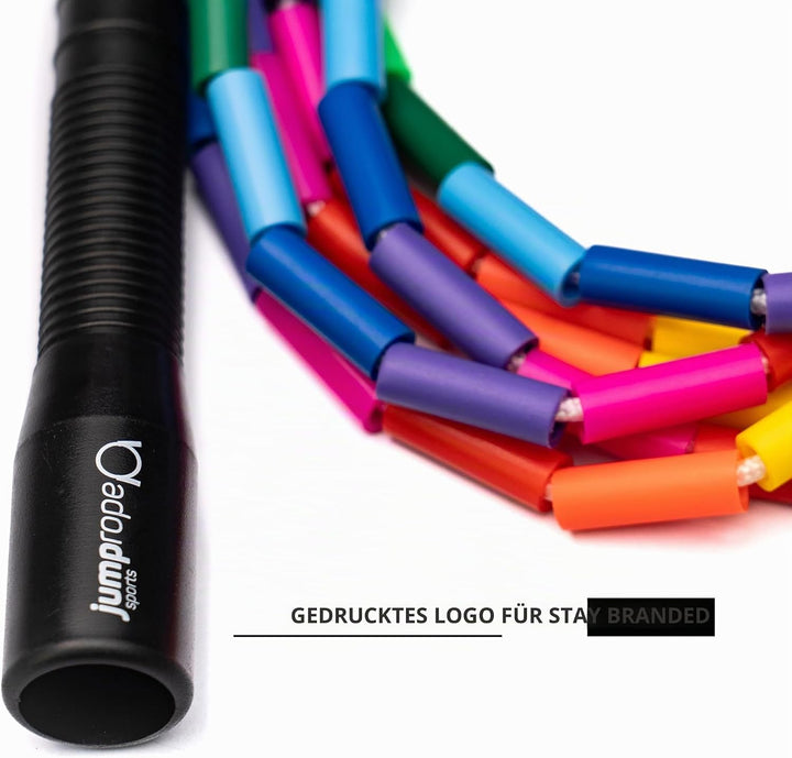Professionelles Rope Skipping Wettkampf Springseil Freestyle Bead - Länge verstellbar (3m Seillänge)