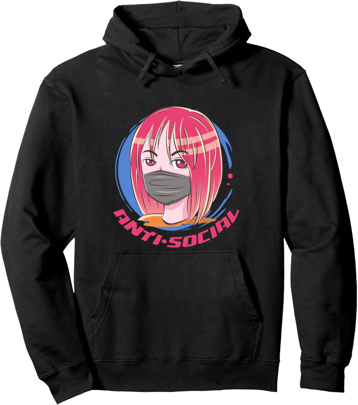 Japanese manga anime style girl Pullover Hoodie