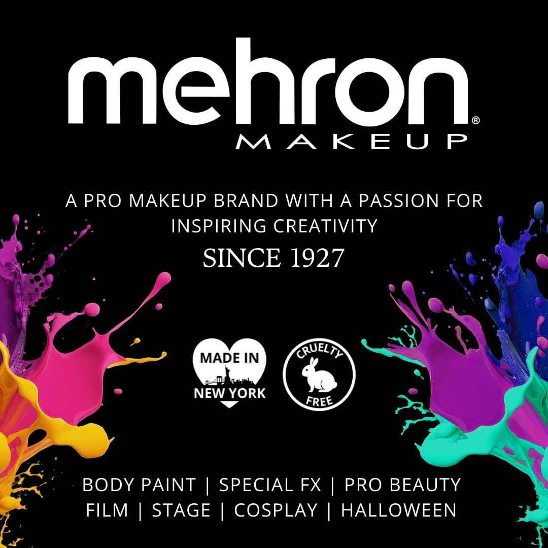 Mehron Make-up Foundation Greasepaint | Bühnen-, Gesichts- und Körperfarbe | Red (38 g) rot, rot
