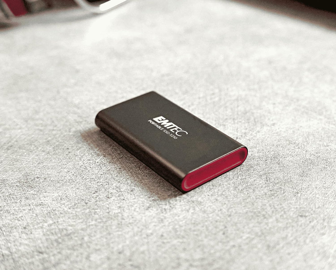 Emtec Externe SSD-Festplatte X210 Elite 512 GB – abwärtskompatibel mit USB 3.2 Gen1 und 2.0 – 3D NAN