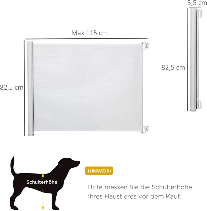 PawHut Hunde Türschutzgitter Treppenschutzgitter Treppenschutz Sicherheitstrennwand Trennwand Türsch