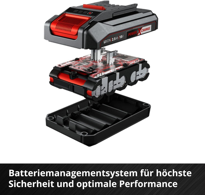 Original Einhell Starter Kit 2,5 Ah Akku und Ladegerät Power X-Change (Li-Ion, 18 V, 50 min Ladezeit