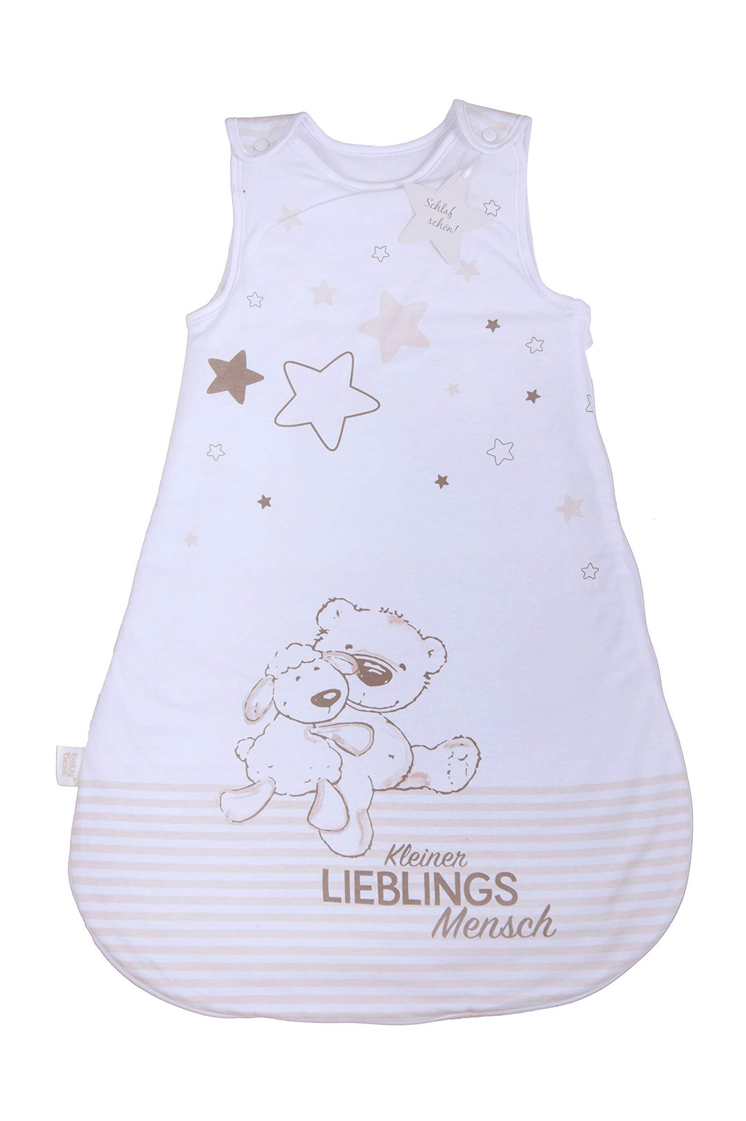 Herding Baby Best Baby-Schlafsack, Kleiner Lieblingsmensch Motiv, 90 cm, Seitlich umlaufender Reissv