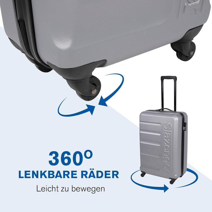 Slazenger Kofferset - Kofferset 3-Teilig Hartschale - ABS Material - Koffer set - Reisekoffer Set -