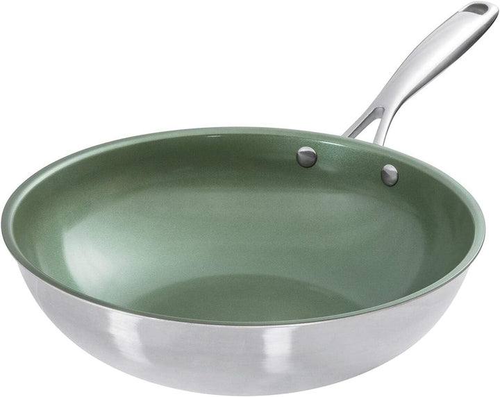 Just Vegan Wok, 28 cm, Grün