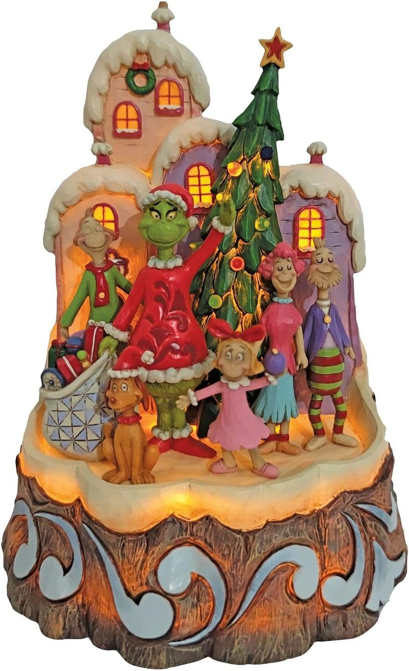 Enesco Jim Shore 6008890 The Grinch The Grinch Figur geschnitzt von Herz