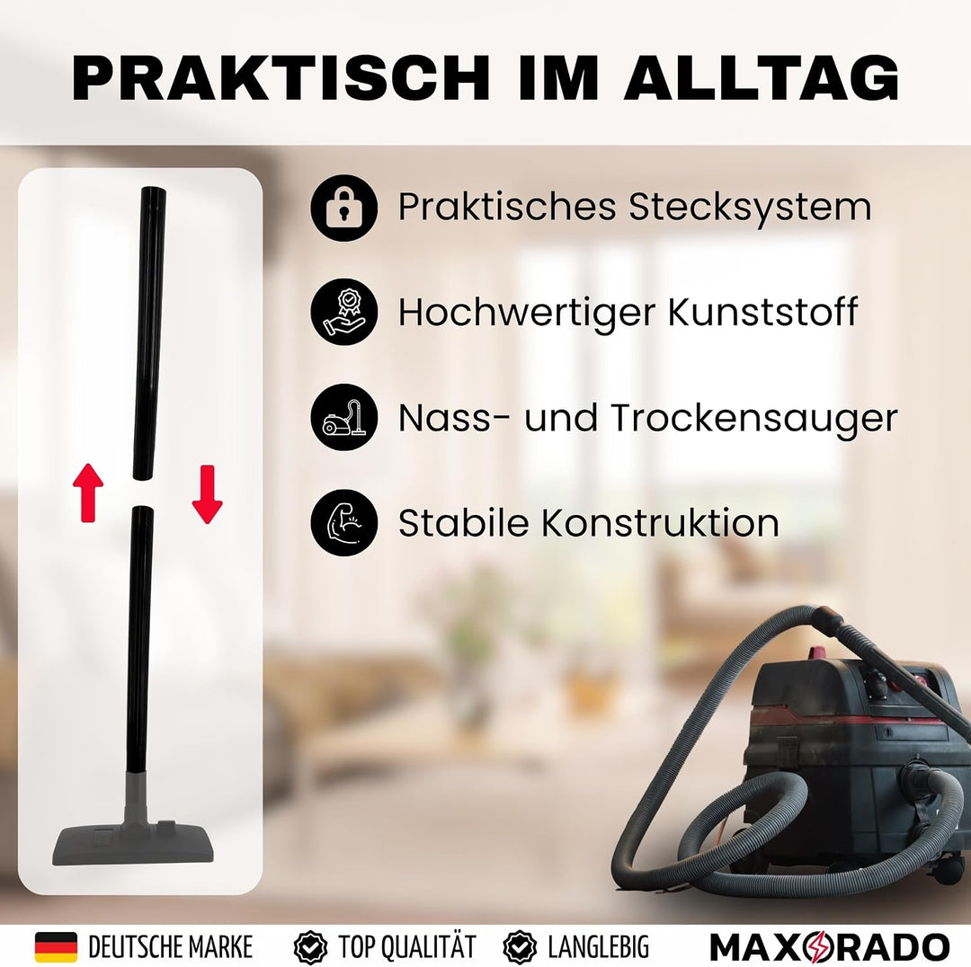 Staubsaugerrohr 35mm 2x 50cm Rohr NW 35 für Hitachi alle CV Modelle, CV99, CV100, CV190, CV200, CV30