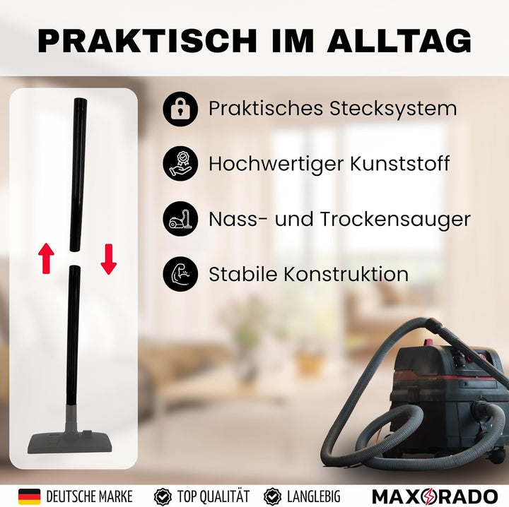 Staubsaugerrohr 35mm 2x 50cm Rohr NW 35 für Kärcher WD3300 WD4200 WD5500 WD5600 WD7000 WD4.200 WD5.6