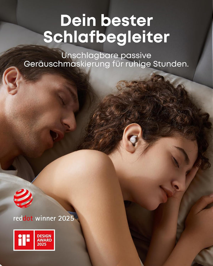 soundcore Schlafkopfhörer Sleep A20 Earbuds von Anker, Geräuschblockierung, Seitenschläfer, 80h Wied