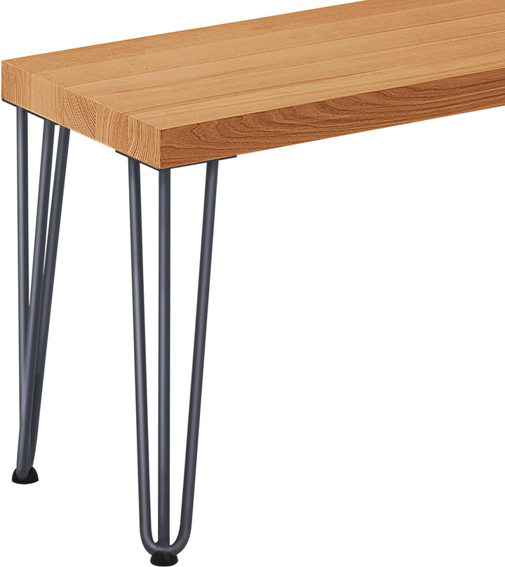 LAMO Manufaktur Sitzbank Esszimmer Holzbank 30x80x47 cm, Möbelfüsse Creative Anthrazit/Rustikal, LSB