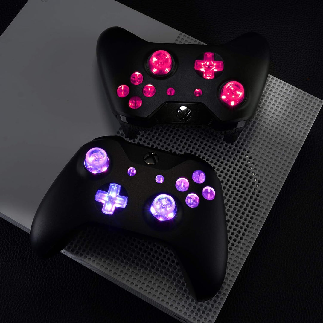 eXtremeRate LED Taste für Xbox One Controller, Bleuchtung Knöpfe Buttons D-pad Thumbsticks ABXY Butt