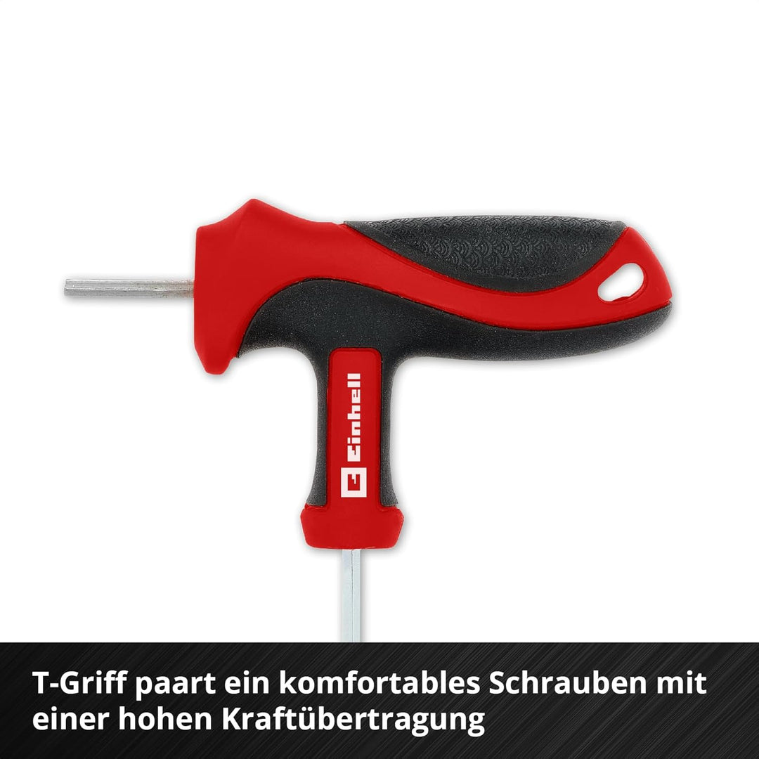 Original Einhell Pad T-Griff-Schraubendreher 9-tlg. (Maschinen- & Fahrzeugmontage, T-Griff, Kugelkop