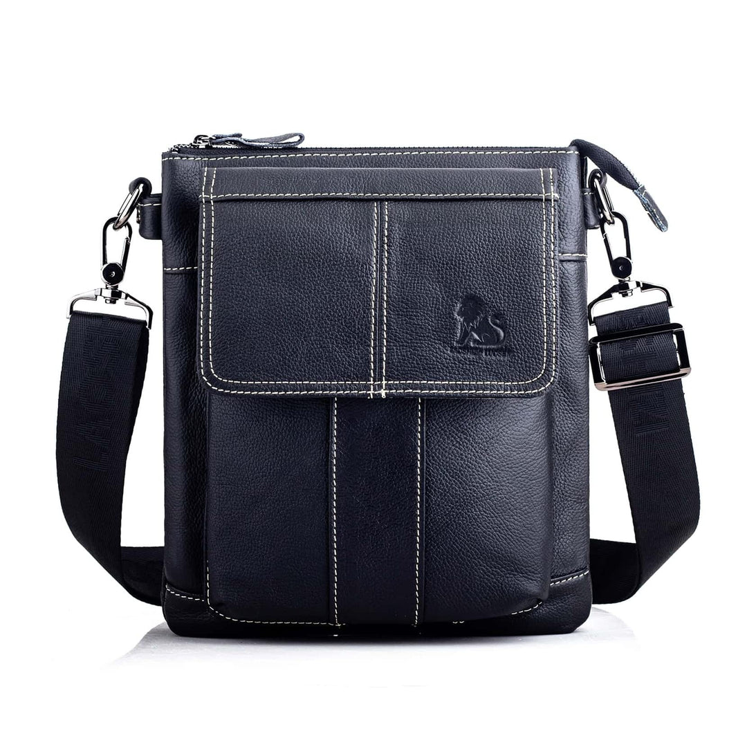 Business Herren-Umhängetasche Lässige Mode Leder Crossbody Tasche Multi-Tasche Tragbare Reisetasche