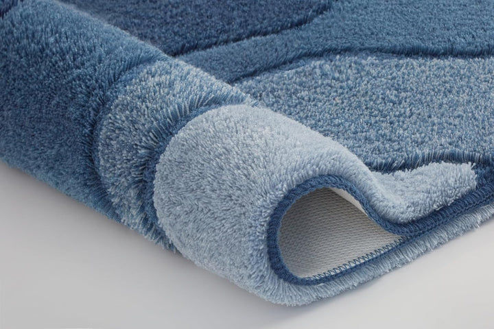 Kleine Wolke WC-Vorleger Fiona, Farbe: Iceblue, Material: 100 % Polyacryl, Grösse: 55x 50 cm, 55x 50
