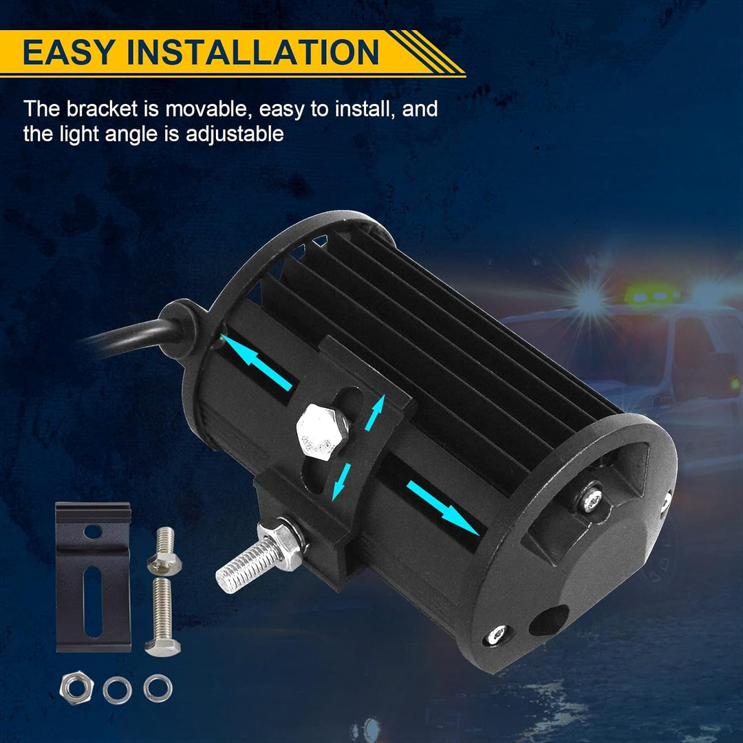 Willpower 2pc LED Scheinwerfer 5‘’ 13cm 72W LED Arbeitsscheinwerfer 12V 24V Zusatzscheinwerfer Auto