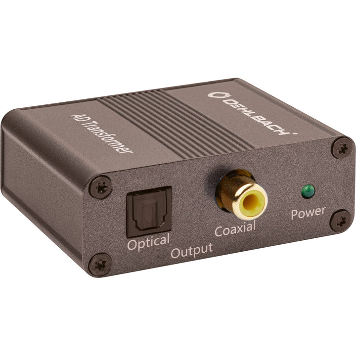 OEHLBACH AD Transformer - Stereo Audio Signalwandler Analog zu Digital Konverter (RCA Cinch auf Koax