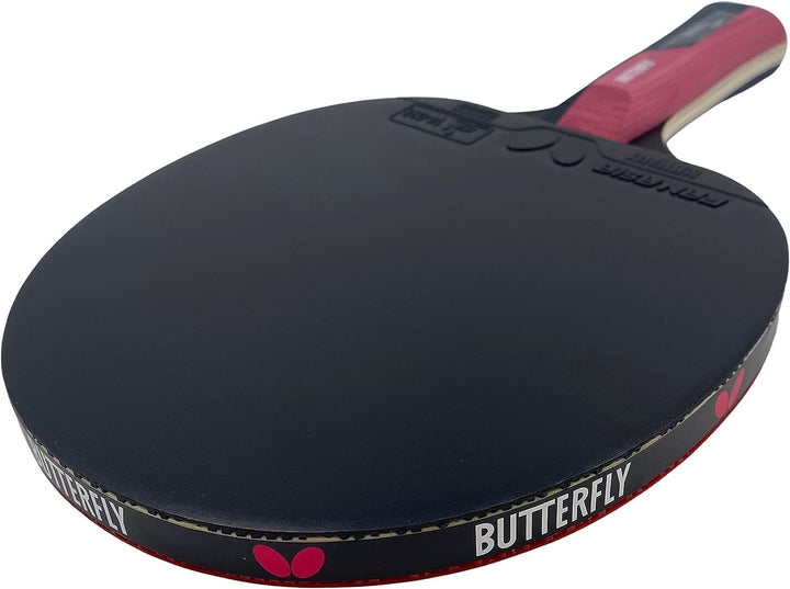 Butterfly Timo Boll Ruby Tischtennisschläger | ITTF zertifizierter Pan Asia Belag für Wettkampf mit